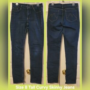 NY & Co. Tall Curvy Skinny Jeans Size 8 Tall Dark Wash